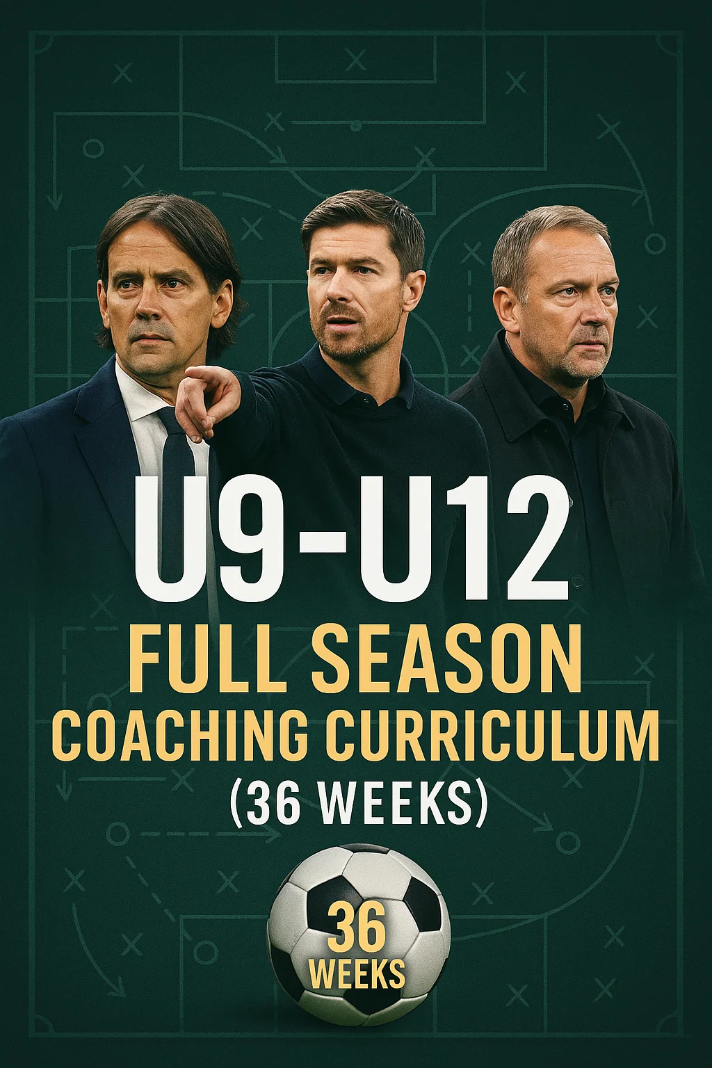 U9-U12 FULL SEASON COACHING CURRICULUM (36 WEEKS): Nurturing the Future of Football