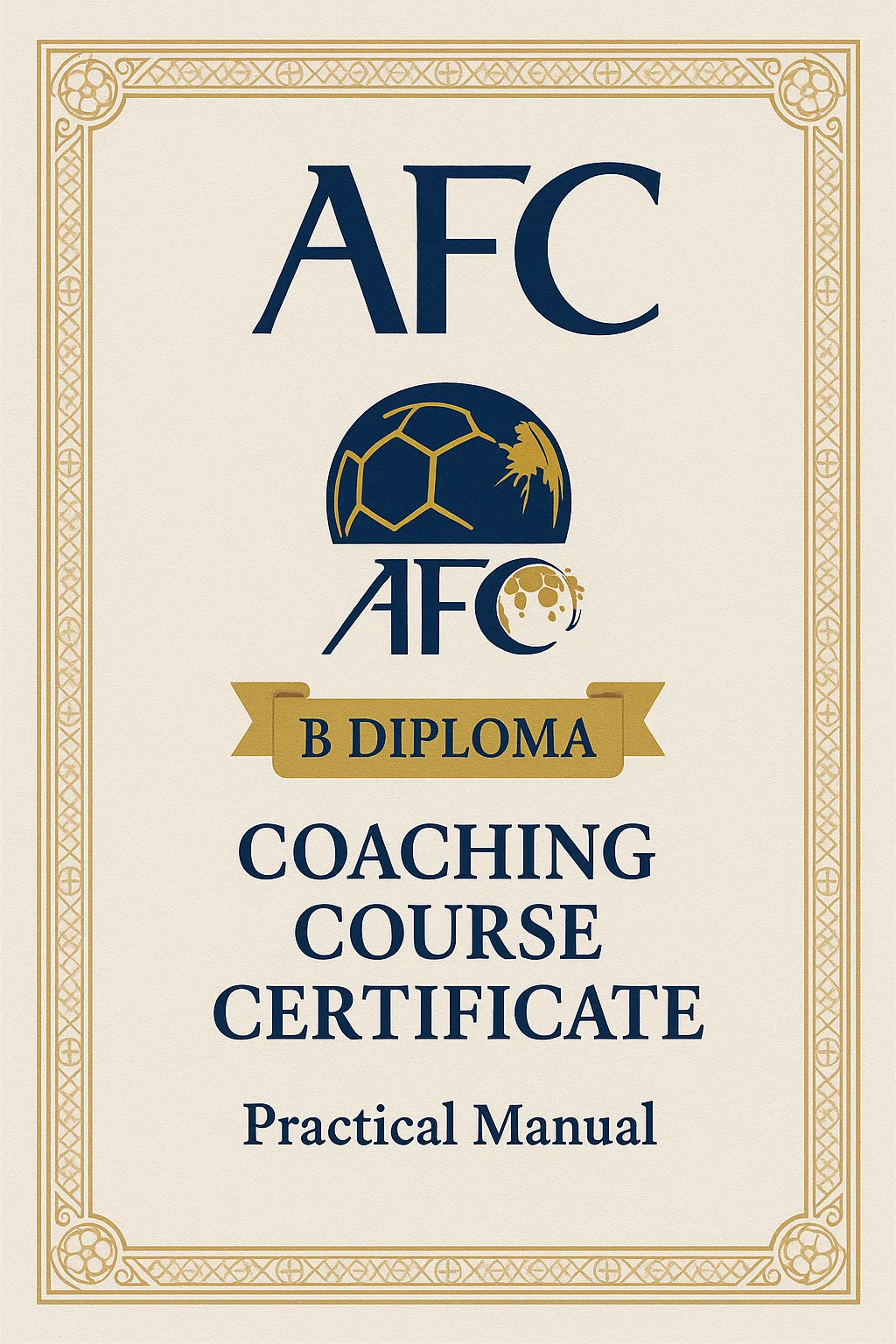AFC B DIPLOMA COACHING COURSE CERTIFICATE: The Gateway to Professional Football Coaching in Asia