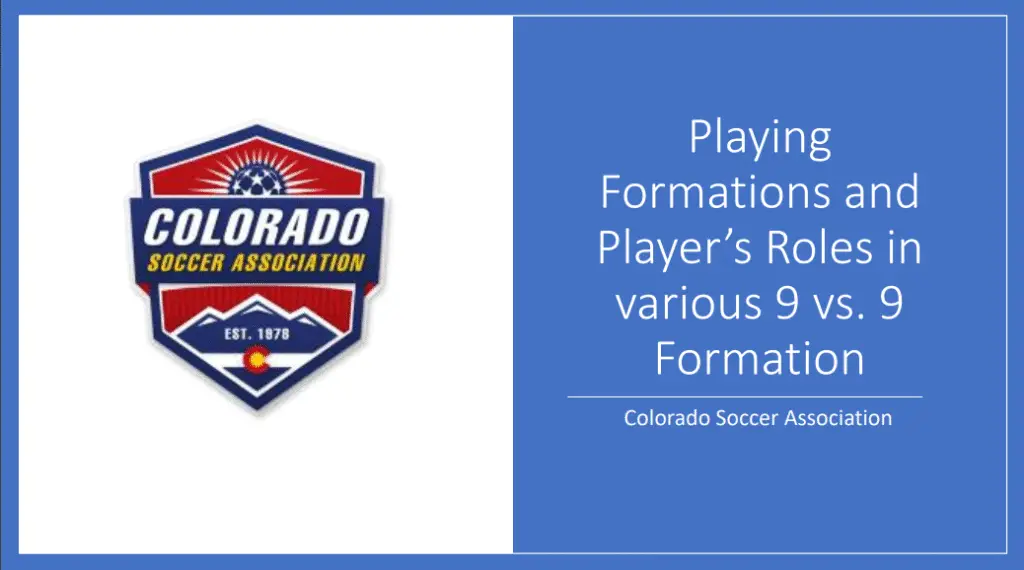 Playing Formations and Player’s Roles in various 9 vs 9 Formation PDF