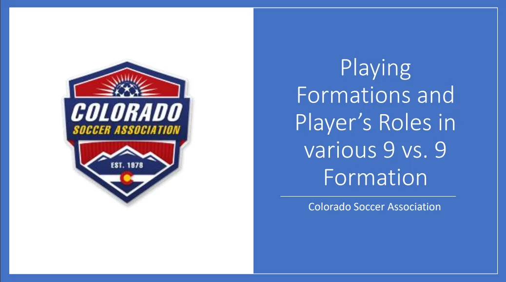 Playing Formations and Player’s Roles in various 9 vs 9 Formation PDF