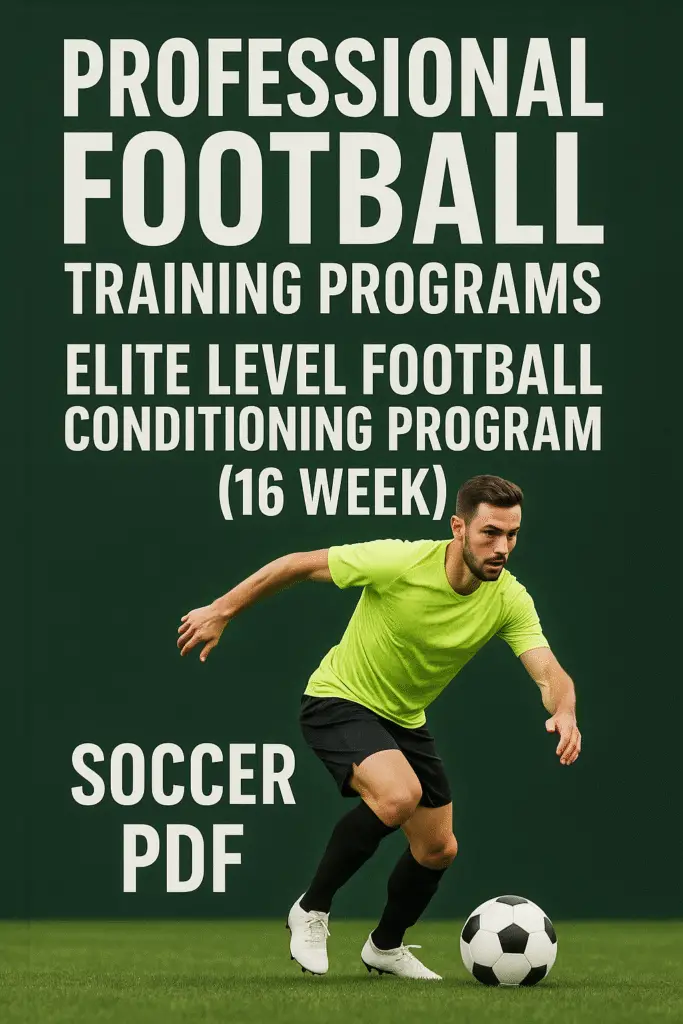 Professional football training programs: Elite Level Football Conditioning Program (16 Week) PDF