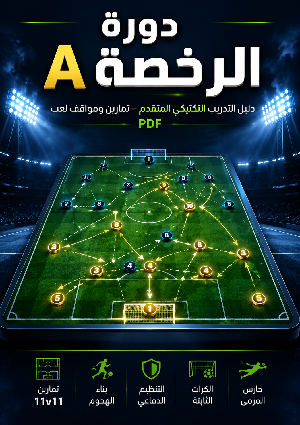 دورة الرخصة A في تدريب كرة القدم PDF – تدريبات وتكتيكات متقدمة للمدربين